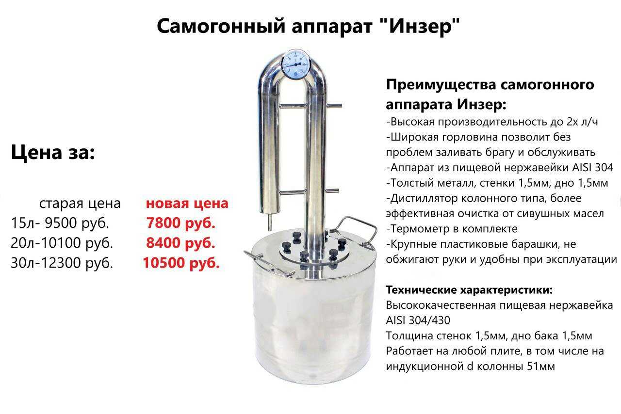 Самогонные аппараты с двумя сухопарниками: плюсы, минусы и рейтинг моделей