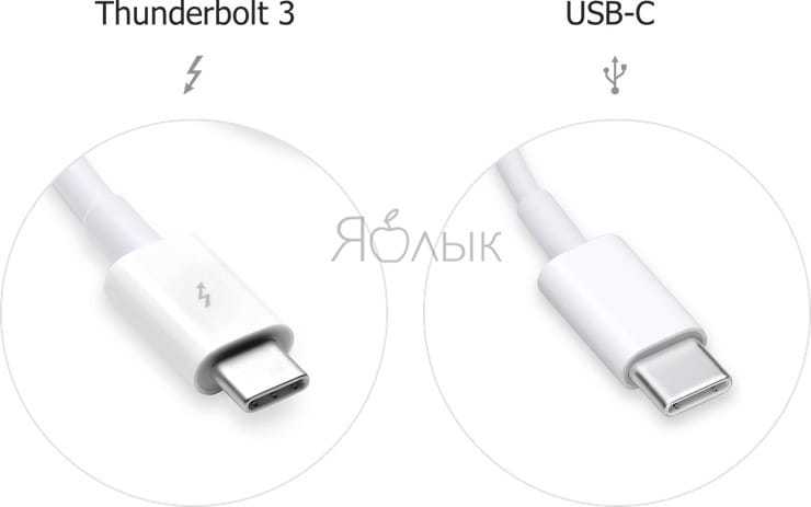 Thunderbolt 3 и usb type-c: в чем разница